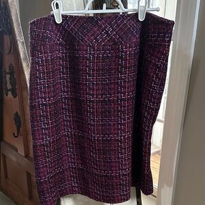 Norton McNaughton Multicolor Tweed Pencil Skirt